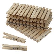 Wooden Pegs - packet of 36