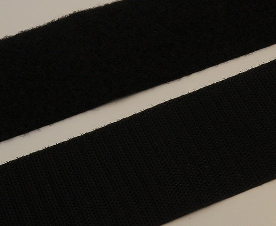 Velcro 50mm Adhesive Backed Black Sold Hook or Loop per metre