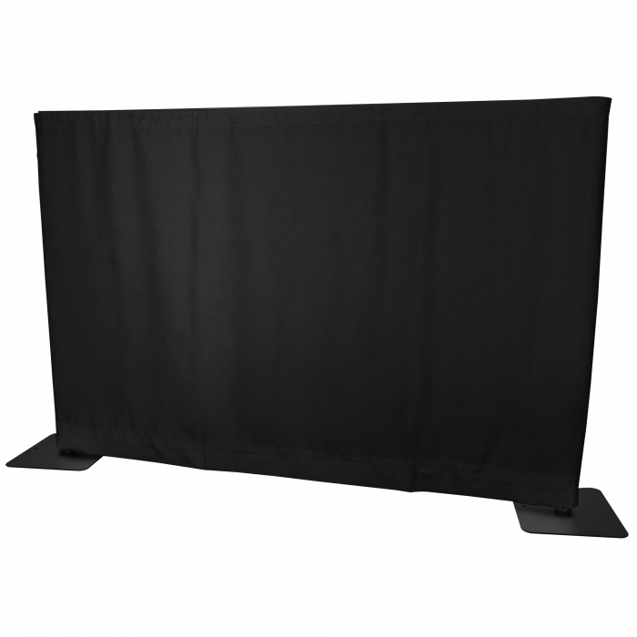 P&D curtain 280(w) x 120 (h) cm black MGS 175 g/m2 unpleated