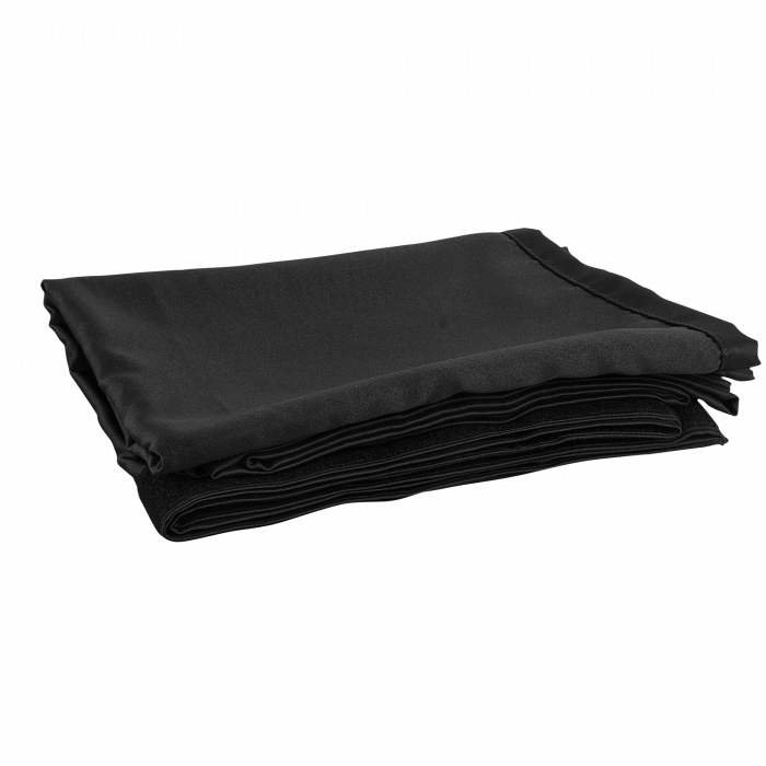 P&D curtain 280(w) x 120 (h) cm black MGS 175 g/m2 unpleated