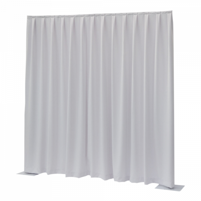 P&D curtain 330(w) x 300 (h) cm white MGS 175 g/m2 pleated