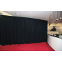 P&D curtain 330(w) x300(h) cm black MGS 175 g/m2 pleated