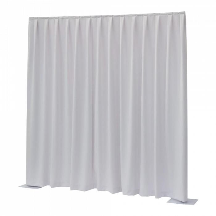 P&D curtain 330(w) x 500(h) cm white MGS 175 g/m2 pleated