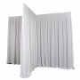 P&D curtain 330(w) x 500(h) cm white MGS 175 g/m2 pleated