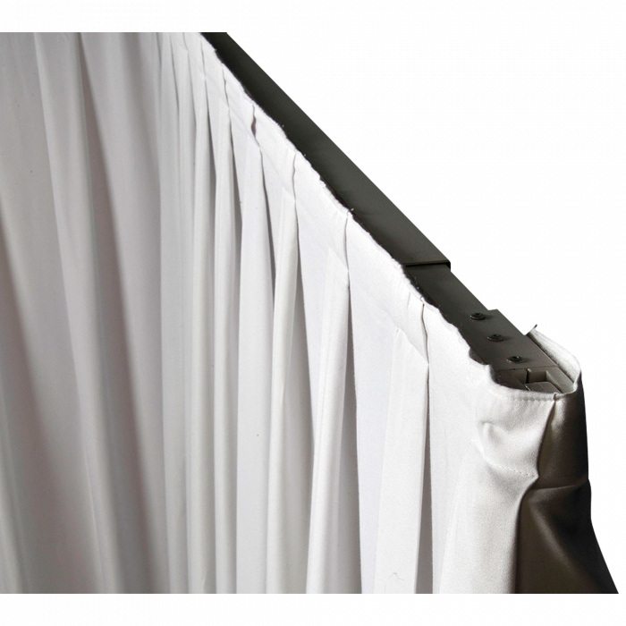 P&D curtain 330(w) x 500(h) cm white MGS 175 g/m2 pleated