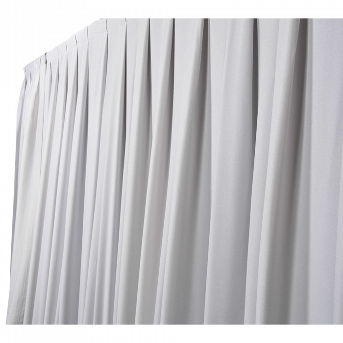 P&D curtain 330(w) x 500(h) cm white MGS 175 g/m2 pleated