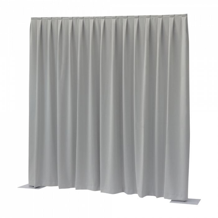 P&D curtain 330(w) x 300cm(h) cm light grey Dimout 260 g/m2 pleated