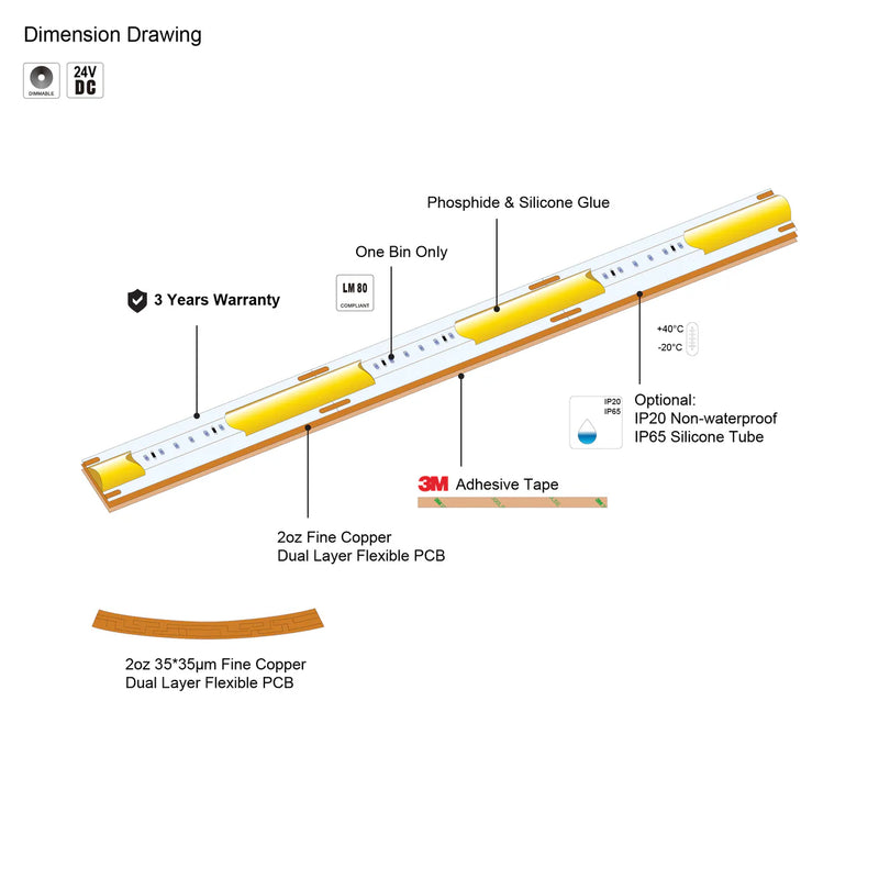 Archilight 10MM COB LED Strip