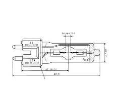 GE CSR125/SE/HR 125W 80V Lamp