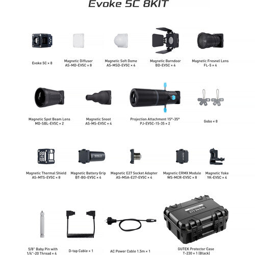 NANLUX Evoke 5C 8-Light Kit