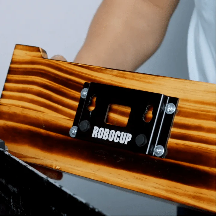 RoboCup Front Box Mount: Black Anodize 6061-T6 Aluminum