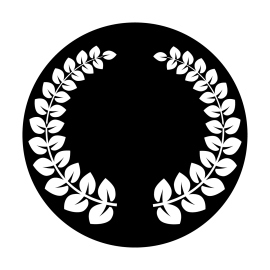 Laurel Wreath Metal Gobo