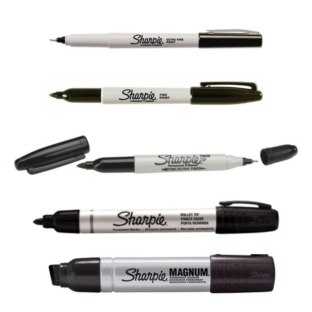 Sharpie Black Permanent Marker - Various Tips — KEL - PLS