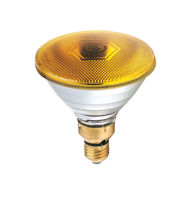 GE PAR38-ES 100W 230V Yellow Coloured Lamps
