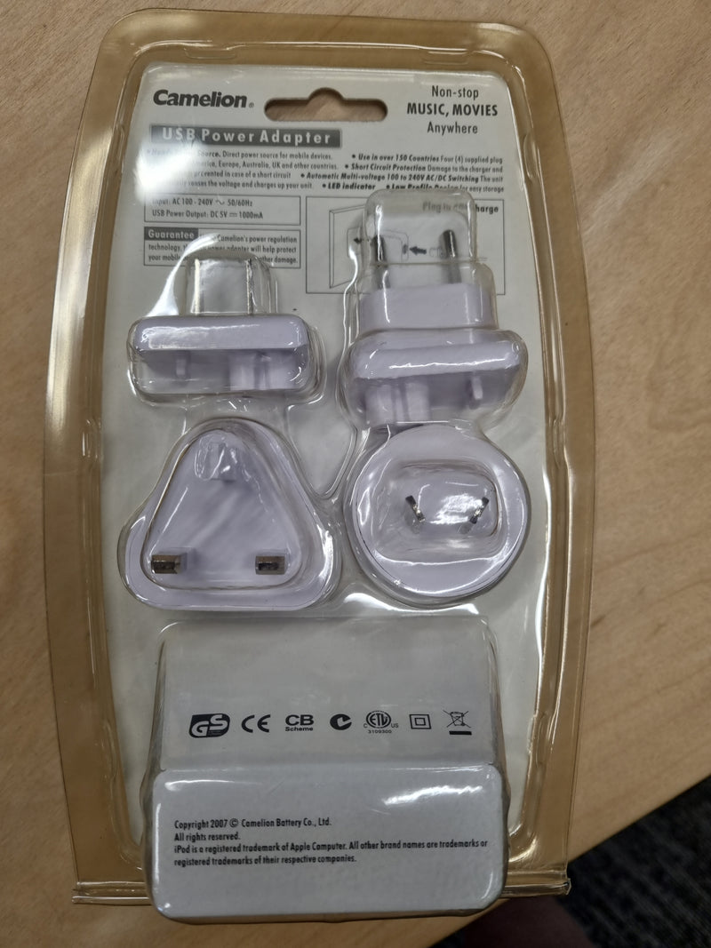Camelion Travel Usb Charger 240V Usb 1A