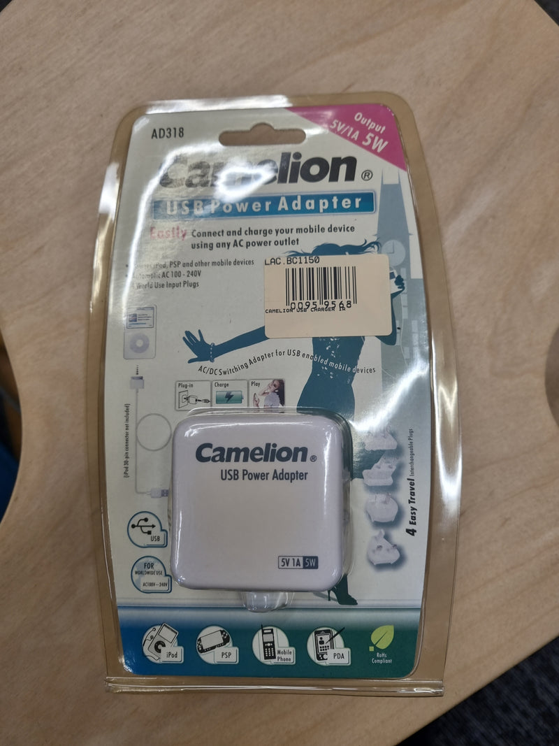 Camelion Travel Usb Charger 240V Usb 1A