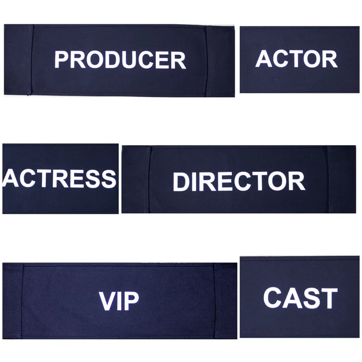 Filmcraft Director's Chair Pre-Printed Canvas Backs