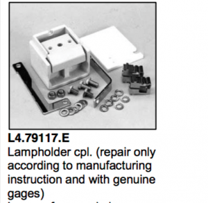 Arrisun 120 Lamp holder cpl 