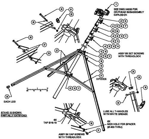 Matthews Leg Tube 1" Square Jr Mombo Combo