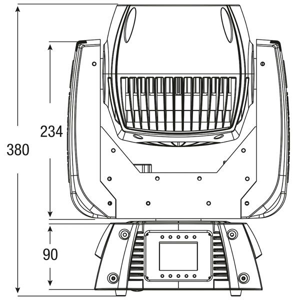 Infinity iW-720 RDM RGBW Wash, Electronic Zoom