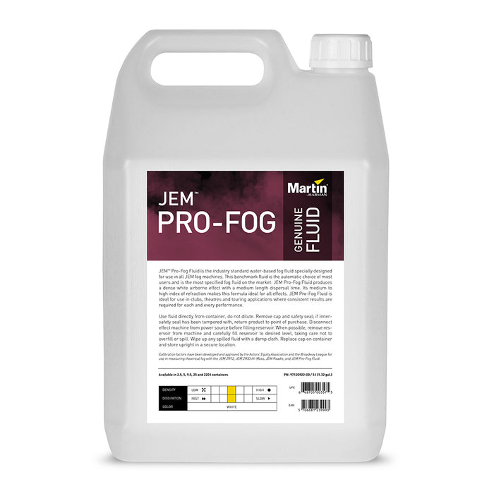 JEM Pro-Fog Fluid - 5L Replaces Pro-Smoke