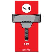 Matthews T-Handle 5/16-18 Serrated