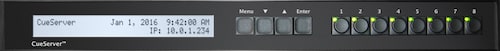 CueServer Pro CS-800 incl LCD Display, Front Panel Buttons & Midi ports