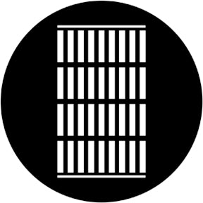 Rosco Metal Gobo - Jail Bars
