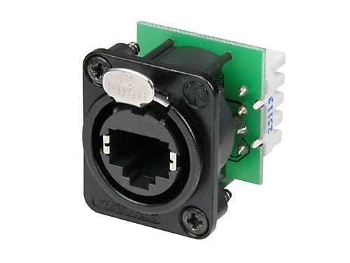 Neutrik Ethercon RJ45 Black Chassis Socket  NE8FDV-YK-B