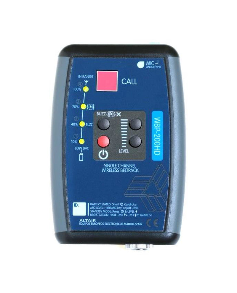 Single Channel HD Wireless Beltpack Compact Series� (WBP-200HD)