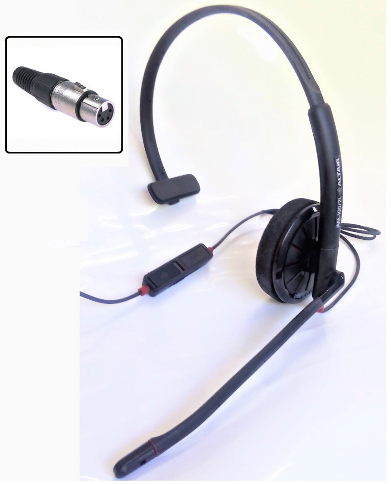 Lightweight Single Muff Headset. Electret Microphone (AM-100/2L)