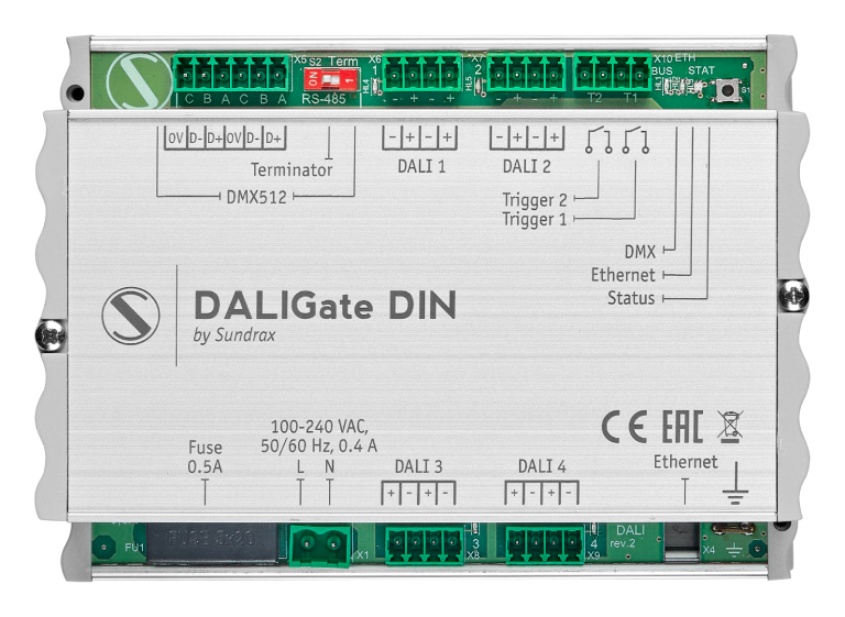Sundrax DALIGate DIN DGD-1-DE4DAL