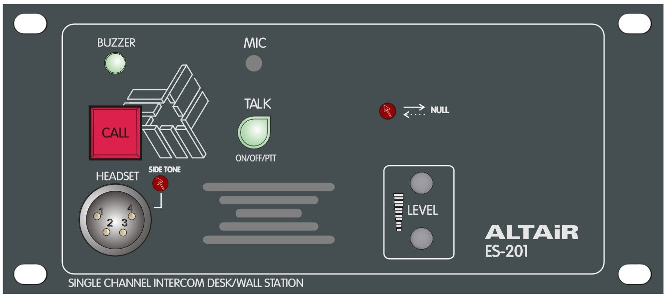Single channel desktop / in-wall remote station (ES-201)