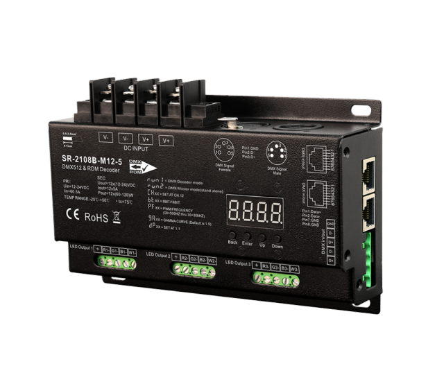 SR DMX512 & RDM Master/Decoder CV