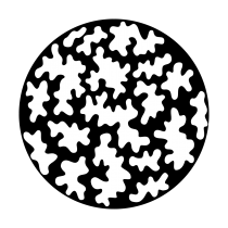 Metal Gobo - Foliage Breakup Closeup