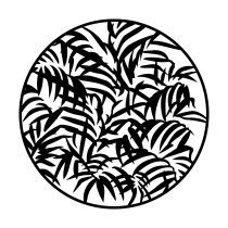 Metal Gobo - Foliage Ferns Reversed
