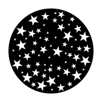 Metal Gobo - Stars Random  ME-1095