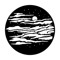 Metal Gobo - Clouds Night Sky ME-1106