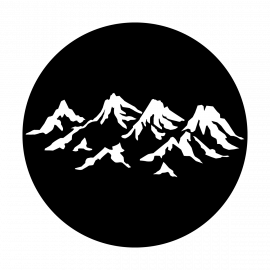 Metal Gobo - Mountain Range ME-1121