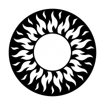 Metal Gobo - Sun