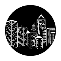 Metal Gobo - Nightlights 2 ME-1215