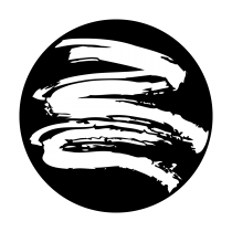 Metal Gobo - Brush Strokes Heavy