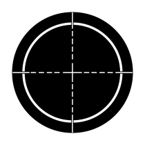 Metal Gobo - Cross-hairs ME-2253