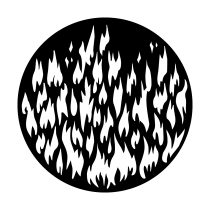 Metal Gobo - Breakup Fire Flames ME-2475