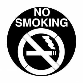 Metal Gobo - No Smoking ME-2484
