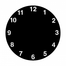 Metal Gobo - Clock ME-2506