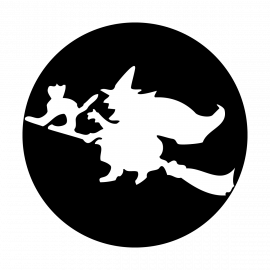 Metal Gobo - Witch With Broom ME-3020