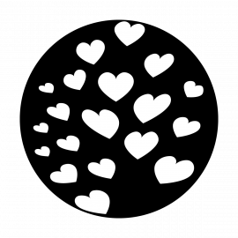 Metal Gobo - Breakup Hearts ME-3150