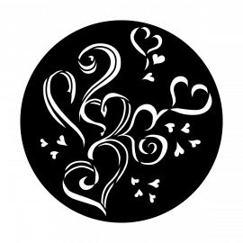Metal Gobo - Whimsical Heart ME-3326