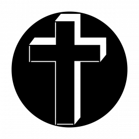 Metal Gobo - Cross Plain with Highlighting ME-3400-A